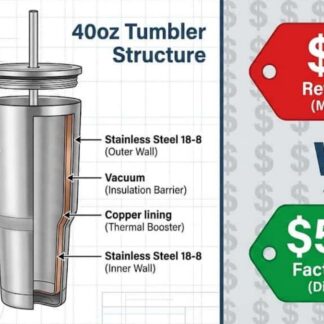 Stanley-Style 40oz Tumbler with Handle