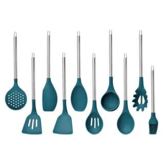 Silicone and Stainless Steel Utensil Set (11-pc)