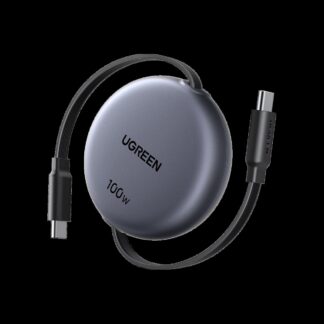 绿联 100W Nexode 伸缩收纳 USB-C 数据线