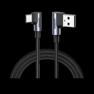 绿联 90度弯头 USB-A转USB-C 数据线(0.5米)